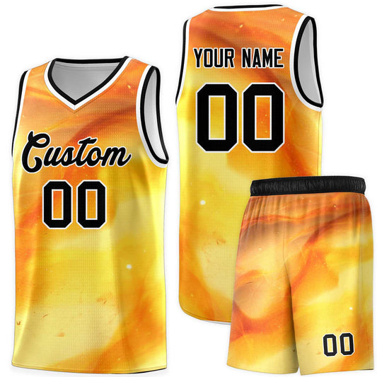 Custom Black White Pattern Tie Dye Sports Uniform Basketball Jersey